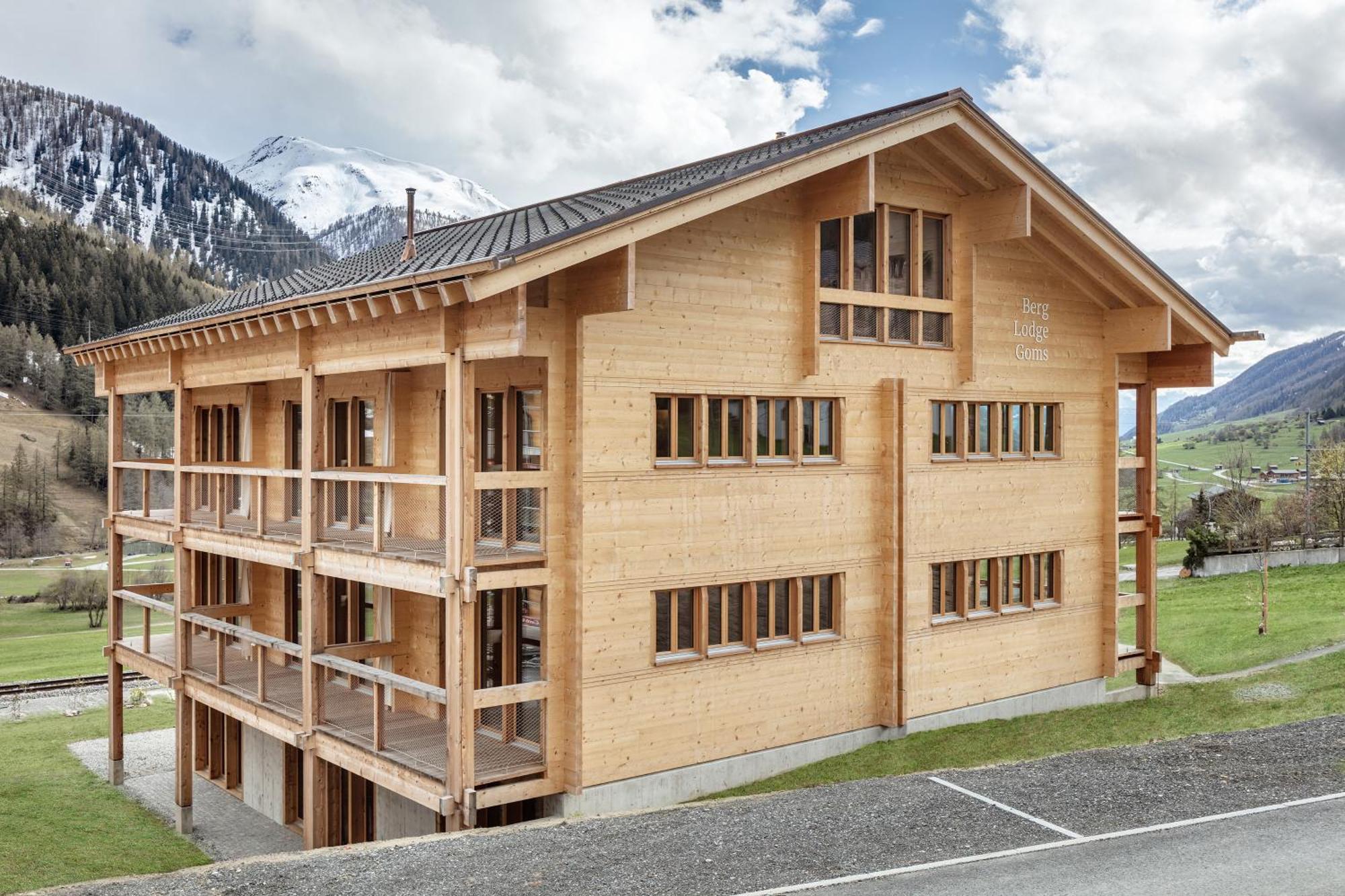 Berglodge Goms Münster Exteriör bild